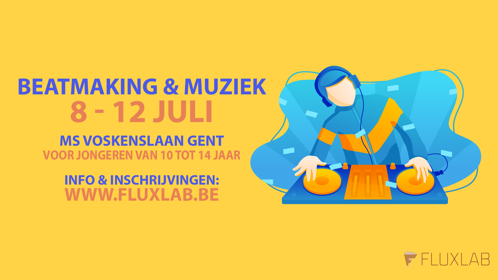 Beatmaking & muziek MS voskenslaan Gent Zomer