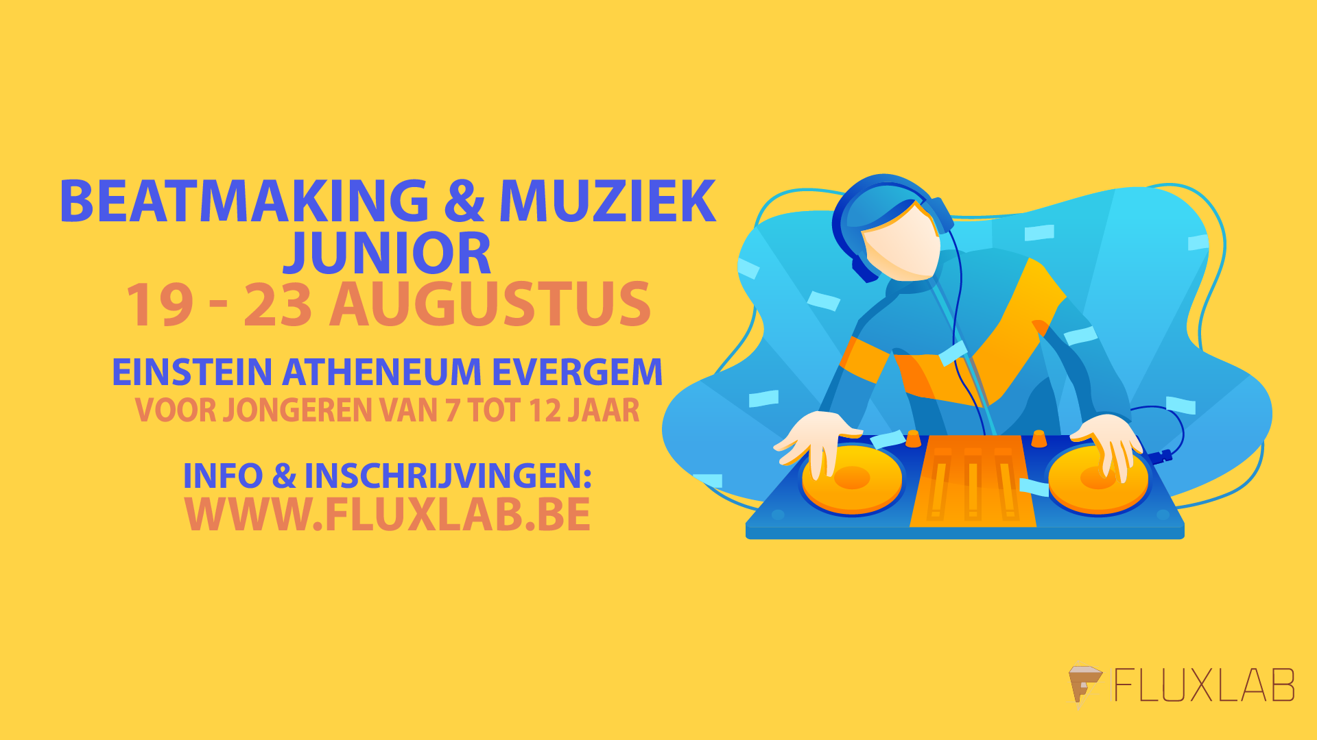 Beatmaking & muziek junior Einstein Evergem Zomer