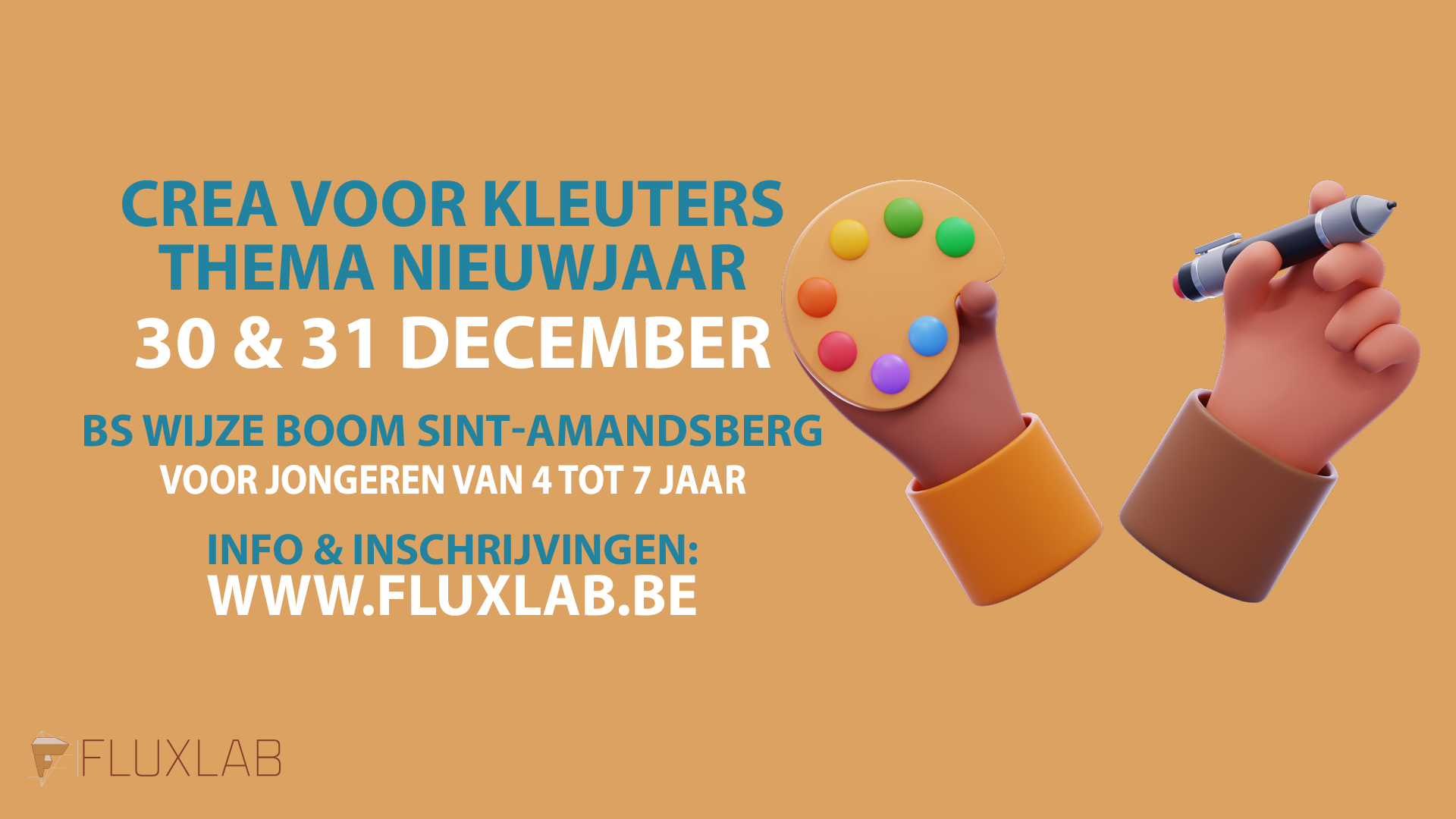 Crea voor kleuters kerst Sint-amandsberg